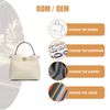 SUMMER WHITE LEATHER MINI CUTE CLUTCH FOR TEENAGES