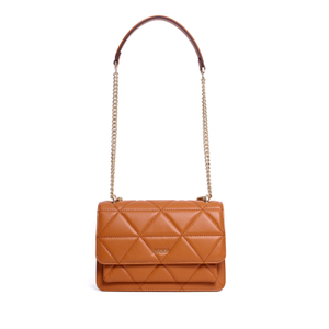 BROWN ENVELOPE LEATHER FASHION CROSS BODY BAGS FOR WOMEN