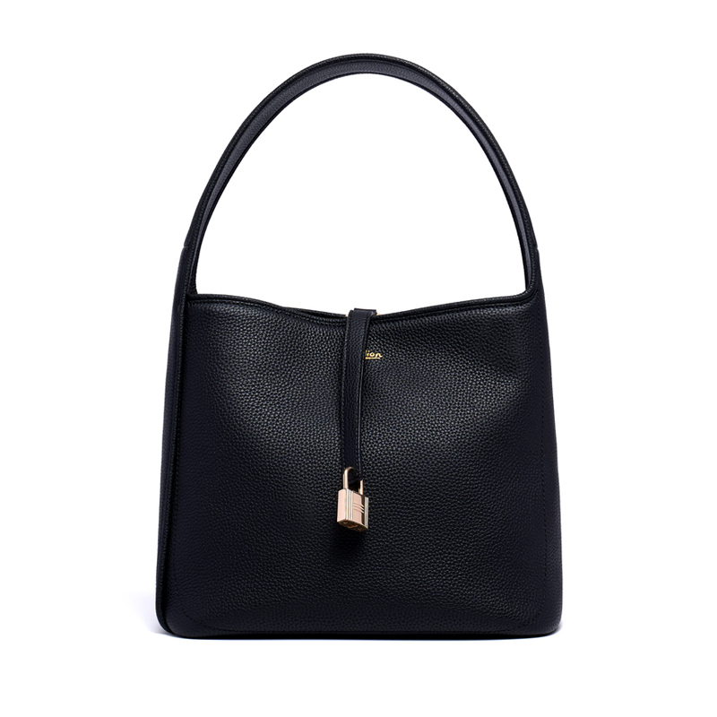SOFE GENUINE LEATHER SHOULDER BAGS WITH WIDE STRAP