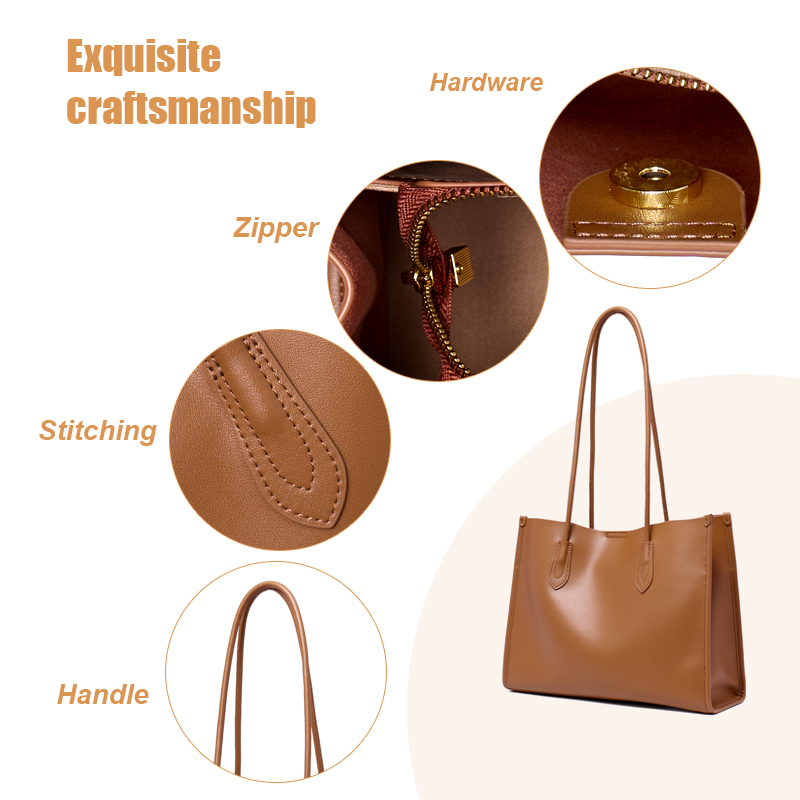  LARGE CASUAL FASAHION LEATHER TOTE BAG FOR LADY