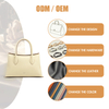 WOMENS BIG ELEGANT GENUINE LEATHER PINK SATCHEL BAGS 