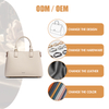 WOMENS LUXURY LEATHER SATCHEL FOR FORMAL OCCASION