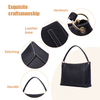 SINGLE STRAP GENUINE LEATHER TOTE BAG WITH ZIP CLOSURE
