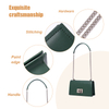 SMALL FASHION DARK GREEN LEATHER CROSS-BODY BAG FOR LADY
