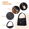 SOFE GENUINE LEATHER SHOULDER BAGS WITH WIDE STRAP