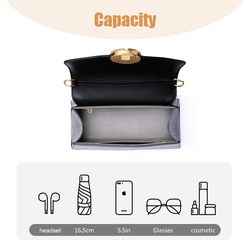 LADIES SMALL LUXURY CROCODILE SKIN LEATHER SATCHEL BAGS