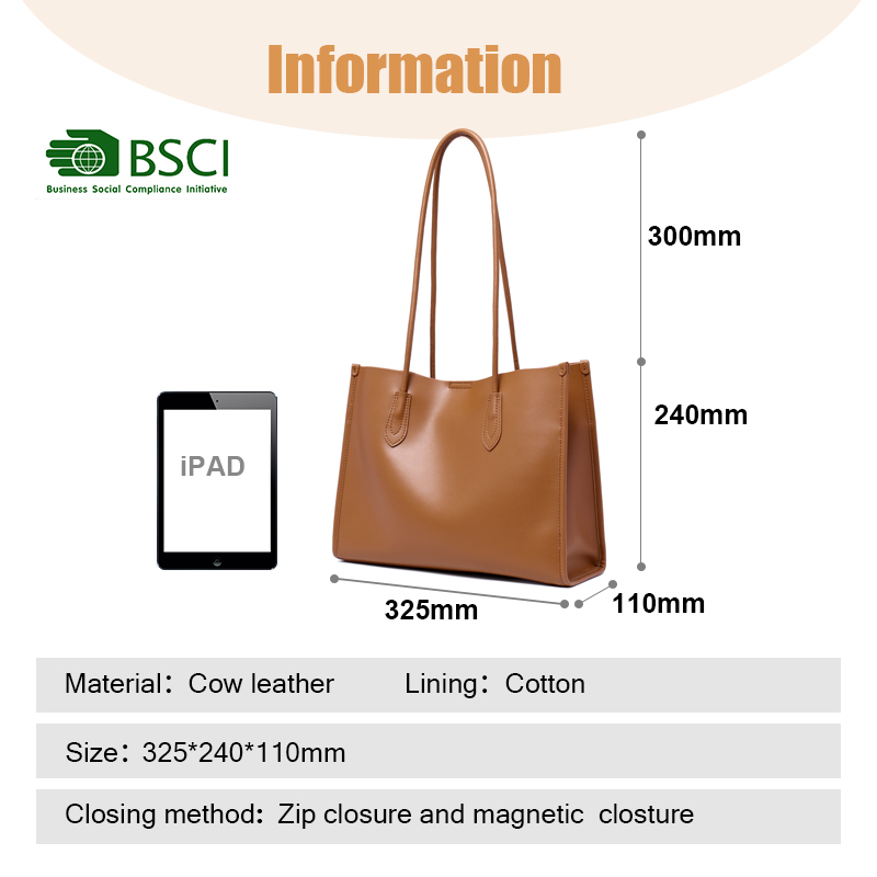  LARGE CASUAL FASAHION LEATHER TOTE BAG FOR LADY