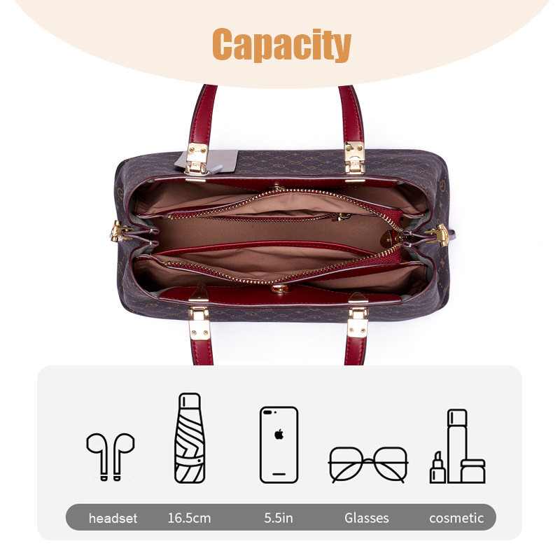  WOMEN PVC DOUBLE HANDLE SATCHEL BAGS AFFORDABLE LUXURY