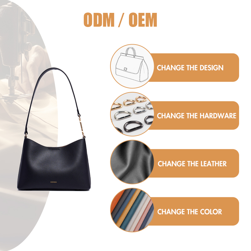 ELEGANT LEATHER SHOULDER BAGS CUSTOMIZE BRAND AVAILABLE