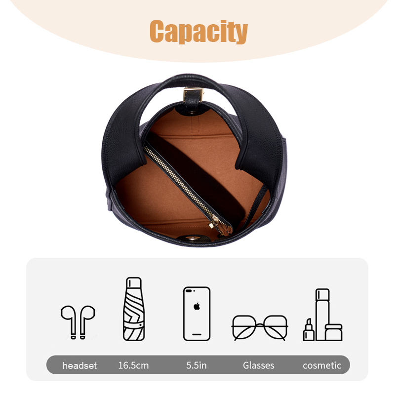 SOFE GENUINE LEATHER SHOULDER BAGS WITH WIDE STRAP