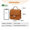 PREMIUM BROWN LEATHER CUTE MESSENGER CROSS BODY BAGS FOR WOMEN