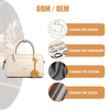 DOUBLE HANDLE SMALL FASHION SATCHEL BAGS FOR WOMEN