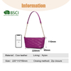 MINI PURPLE SOFT LEATHER SHOULDER BAGS FOR LADIES