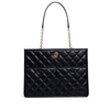 BIG SIZE BLACK WORK ZIPPERED TOTE BAGS FOR WOMENS 
