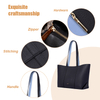LARGE SOFT GRAIN LEATHER TOTE BAGS FOR WORK AND SCHOOL