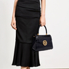 LADIES SMALL LUXURY CROCODILE SKIN LEATHER SATCHEL BAGS
