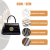 LADIES SMALL LUXURY CROCODILE SKIN LEATHER SATCHEL BAGS