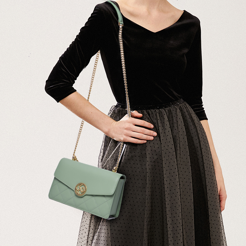 WOMEN MEDIUM LUXURY LEATHER CROSS-BODY SHOULDER BAG