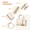 DOUBLE HANDLE SMALL FASHION SATCHEL BAGS FOR WOMEN