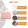 LADIES PINK BIG FASHION LEATHER CROSS-BODY SATCHEL