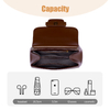 BIG BROWN PVC WATER PROOF CROSS BODY SATCHEL FOR WOMEN