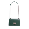 SMALL FASHION DARK GREEN LEATHER CROSS-BODY BAG FOR LADY