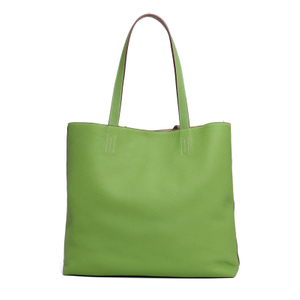 WOMENS FASHION LARGE GRAIN EATHER TOTE BAGS WITH OPEN TOP