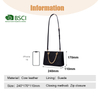 LARGE WOMENS BLACK LEATHER SATCHEL 