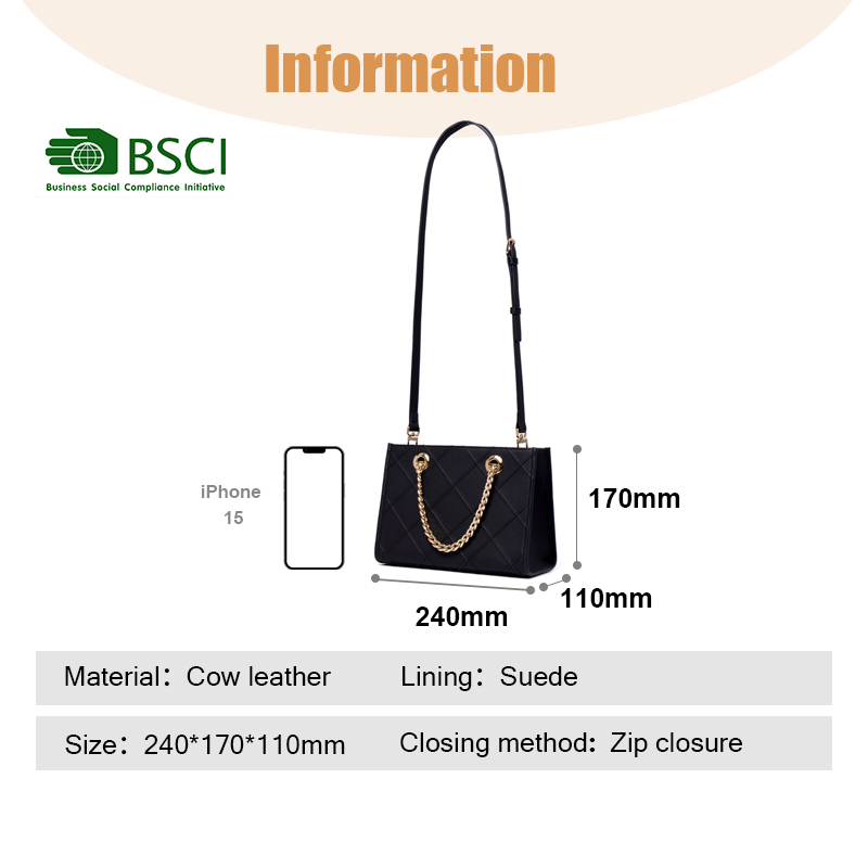 LARGE WOMENS BLACK LEATHER SATCHEL 