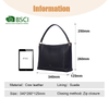 SINGLE STRAP GENUINE LEATHER TOTE BAG WITH ZIP CLOSURE