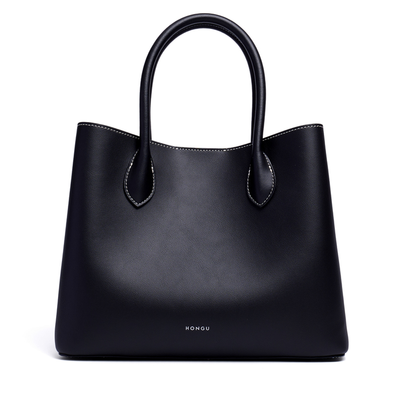 SMALL ELEGANT PREMIUM LEATHER SATCHEL FOR OFFICE LADY