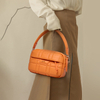 SOFT CUTE LEATHER CLUTCH BAGS WITH SHOULDER STRAP FOR LADY 