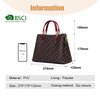  WOMEN PVC DOUBLE HANDLE SATCHEL BAGS AFFORDABLE LUXURY