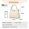 SUMMER WHITE LEATHER MINI CUTE CLUTCH FOR TEENAGES