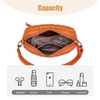SOFT CUTE LEATHER CLUTCH BAGS WITH SHOULDER STRAP FOR LADY 