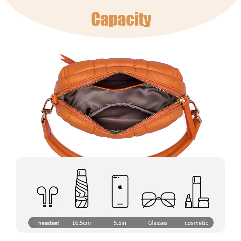 SOFT CUTE LEATHER CLUTCH BAGS WITH SHOULDER STRAP FOR LADY 