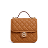 PREMIUM BROWN LEATHER CUTE MESSENGER CROSS BODY BAGS FOR WOMEN