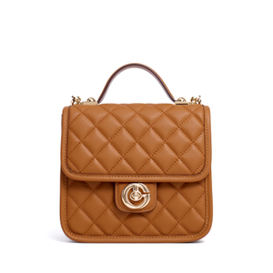 PREMIUM BROWN LEATHER CUTE MESSENGER CROSS BODY BAGS FOR WOMEN