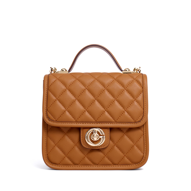 PREMIUM BROWN LEATHER CUTE MESSENGER CROSS BODY BAGS FOR WOMEN