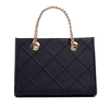 LARGE WOMENS BLACK LEATHER SATCHEL 