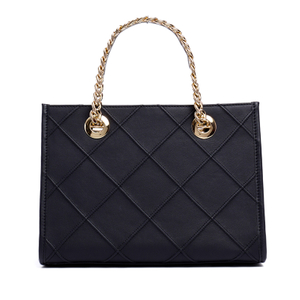 LARGE WOMENS BLACK LEATHER SATCHEL 