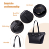 BLACK UNIQUE TOTE BAGS BIG SIZE FOR WOMENS DAILY BELONGINGS