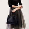 SMALL ELEGANT PREMIUM LEATHER SATCHEL FOR OFFICE LADY