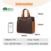 BROWN PVC BIG SATCHEL BAGS FOR WOMEN