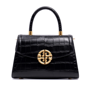 LADIES SMALL LUXURY CROCODILE SKIN LEATHER SATCHEL BAGS