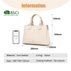 WOMENS LUXURY LEATHER SATCHEL FOR FORMAL OCCASION