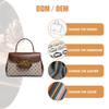 BIG BROWN PVC WATER PROOF CROSS BODY SATCHEL FOR WOMEN