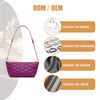 MINI PURPLE SOFT LEATHER SHOULDER BAGS FOR LADIES