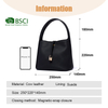 SOFE GENUINE LEATHER SHOULDER BAGS WITH WIDE STRAP