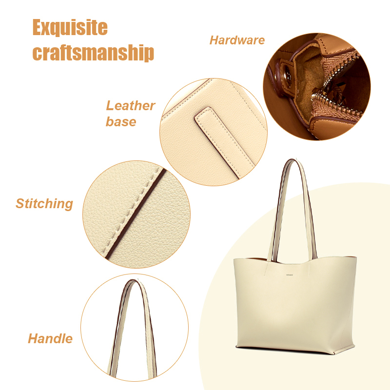 PREMIUM LEATHER TRAVEL TOTE BAG WITH BIG CAPACITY